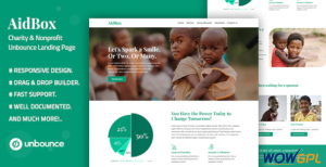 Aidbox — Charity Nonprofit Unbounce Landing Page