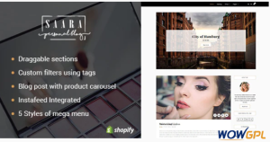 Saara Blog Shopify Theme