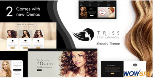 Triss Hair Extension Beauty Salon Shopify Theme
