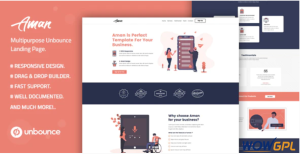 Aman — Multi Purpose Template with Unbounce Page Builder
