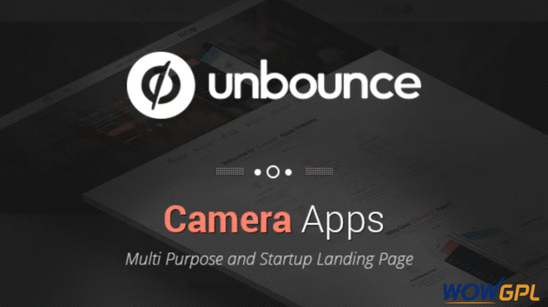 Camera Apps Unbounce Landing Page