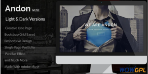 Andon Parallax Onepage Muse Template