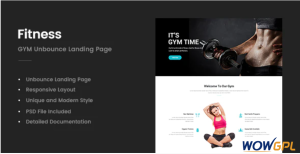 Fitness GYM Unbounce Template