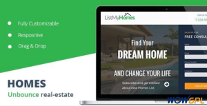 Homes Realestate unbounce Landing Page