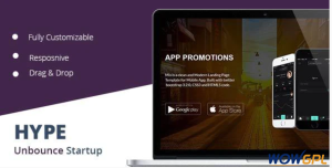 Hype Startup Unbounce Landing Page