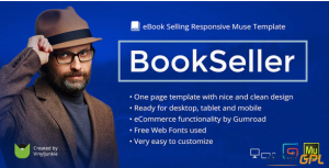 BookSeller eBook Selling Responsive Muse Template