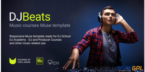 DJBeats DJ Courses Scratch School Music Academy Responsive Muse Template