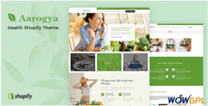 Aarogya Healthcare Nutrition and Wellness Shopify Theme