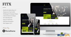 FitX Fitness Gym Muse Template