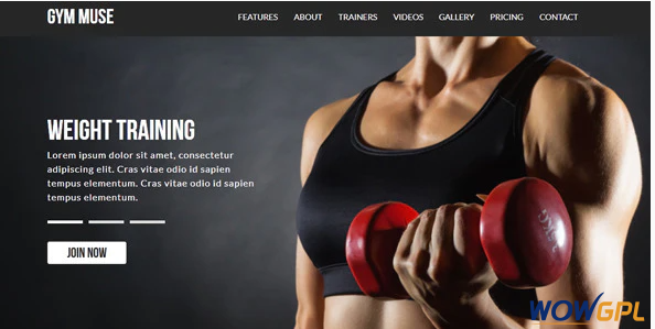Gym Muse Template
