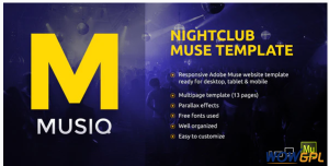 Musiq – Nightclub Discotheque DJ Bar Website Muse Template