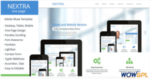 Nextra One Page Muse Template