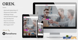 OREN Responsive Multipurpose Adobe Muse Template