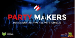 Party Makers Music Event Festival DJ Responsive Muse Template