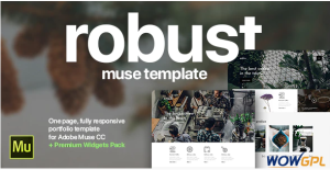 Robust Coffee Architect Creative Portfolio Template for Adobe Muse CC