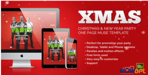 XMas Christmas New Year Party Muse Template