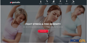 Yoga Landing Page Muse Template