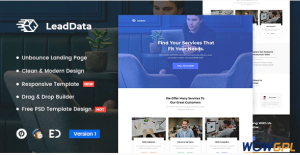 LeadData Lead Generation Unbounce Landing Page Template