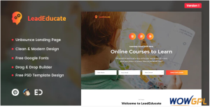 LeadEducate Education Unbounce Landing Page Template