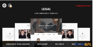 Legal Law Unbounce Template