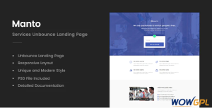 Manto Services Unbounce Landing Page