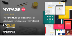 MyPage Multi Sections Parallax Unbounce Template