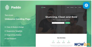 Paddo Services Unbounce Landing Page Template