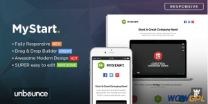 MyStart Startup Unbounce Landing Page Template 1