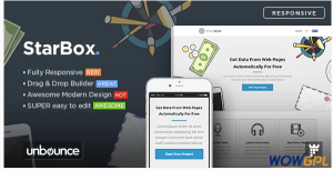 StarBox Startup Unbounce Landing Page Template