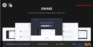 Sware SaaS Software Unbounce Template