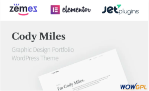 Codi Miles Graphic Design Portfolio Websites to Grow Your Business WordPress Theme