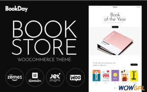 BookDay Clean and Rapid Online Bookstore Website Design WooCommerce Theme