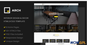 Arch Interior Design and Decor HTML5 Template