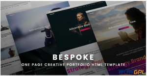 Bespoke One Page Creative HTML Template