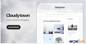 Cloudy Town Clean Minimal Blog Theme