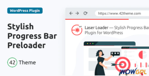 Laser Loader — Stylish Progress Bar Preloader