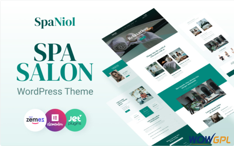 SpaNiol Charming and Relaxing Spa WordPress Theme