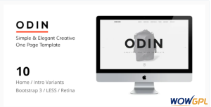 ODIN Simple Easy Creative One Page Template