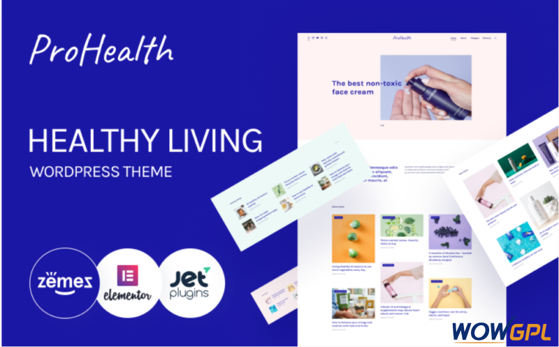ProHealth Neat And Tender Healthy Living WordPress Theme