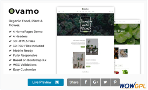 Ovamo Organic Store HTML5 Template