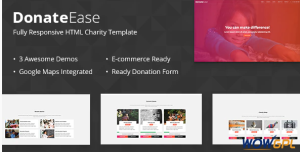 Donate Ease Charity Fundraising HTML Template