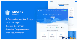 Engine Hosting HTML Template