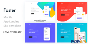 Faster App Landing Page HTML Template