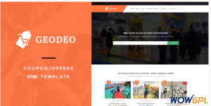 Geodeo Coupon Deals HTML Template