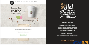 Hot Coffee Cafe Restaurant HTML Template