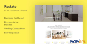 Restate — Real Estate Agent Personal HTML Template