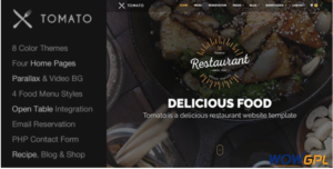 Restaurant Website Template — Responsive HTML5 1
