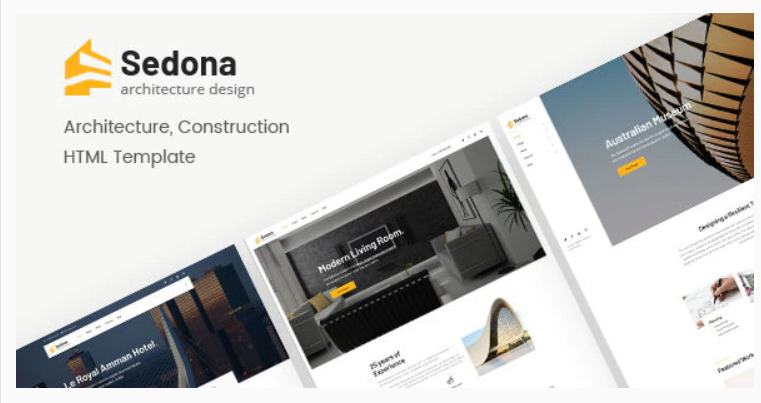 Sedona | Architecture & Construction HTML Template 1 Sedona Architecture Construction HTML Template