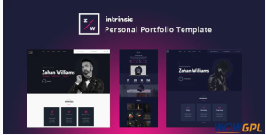 Intrinsic Creative Personal Portfolio HTML5 Template