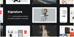 Signature Multi Purpose Many Concept Creative Portfolio WordPress Theme